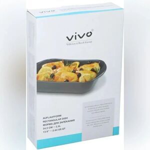New VIVO by Villeroy & Boch -  Gray  Rectangular Dish - 13.6”
